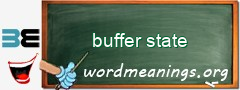 WordMeaning blackboard for buffer state